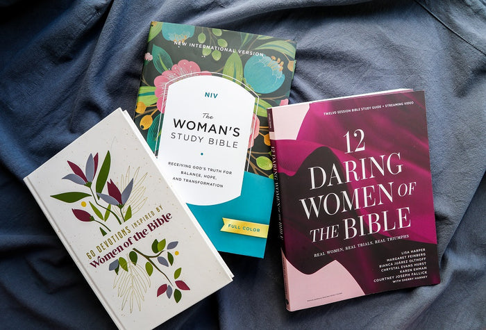 12 Daring Women of the Bible Study Guide + Devotional + Bible Premium Bundle