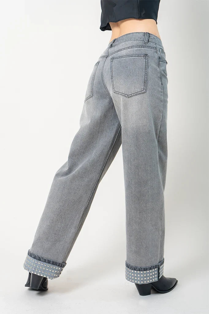 26 JEANS STRAIGHT TACHES 8767.