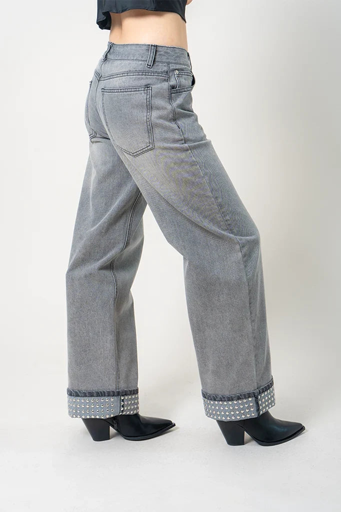 26 JEANS STRAIGHT TACHES 8767.