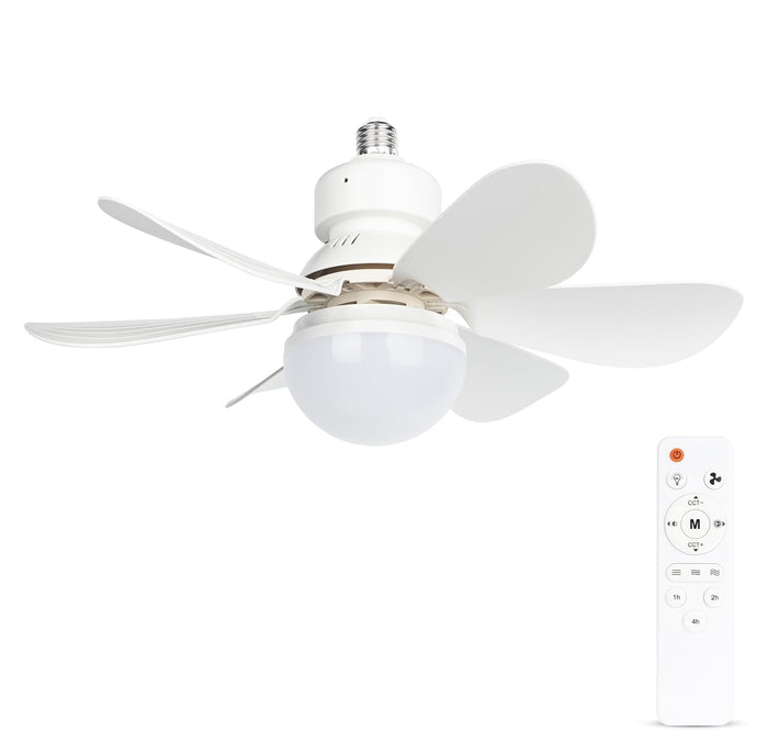 Abanico De Techo Con Luz  Ajustable 3 Velocidades Con Control Remoto