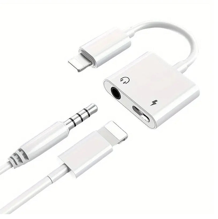Adaptador Carga/Aux iPhone 7/7+/8/8+/X