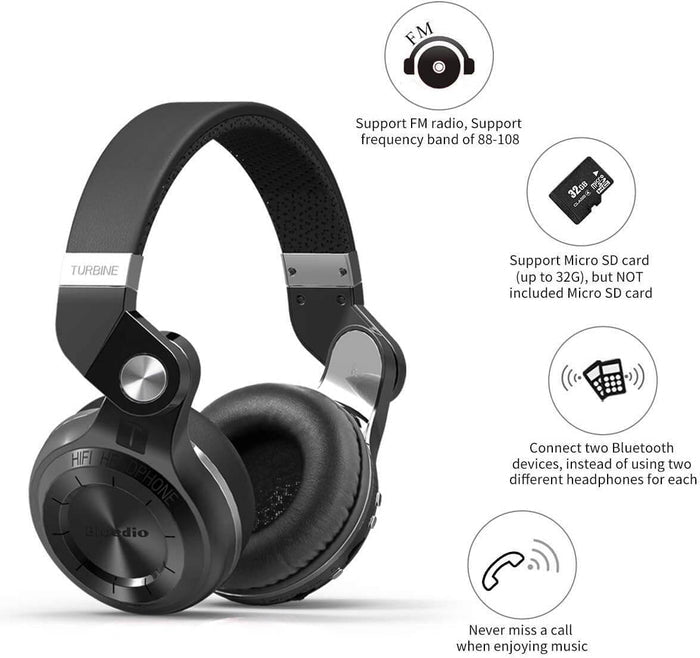 Audífono Bluetooth Bluedio T2+
