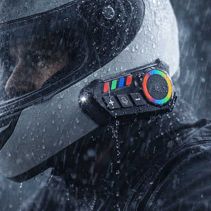 Audífono Bluetooth Para Casco de Motocicleta Con Audio HD, Control por Voz y Resistencia al Agua