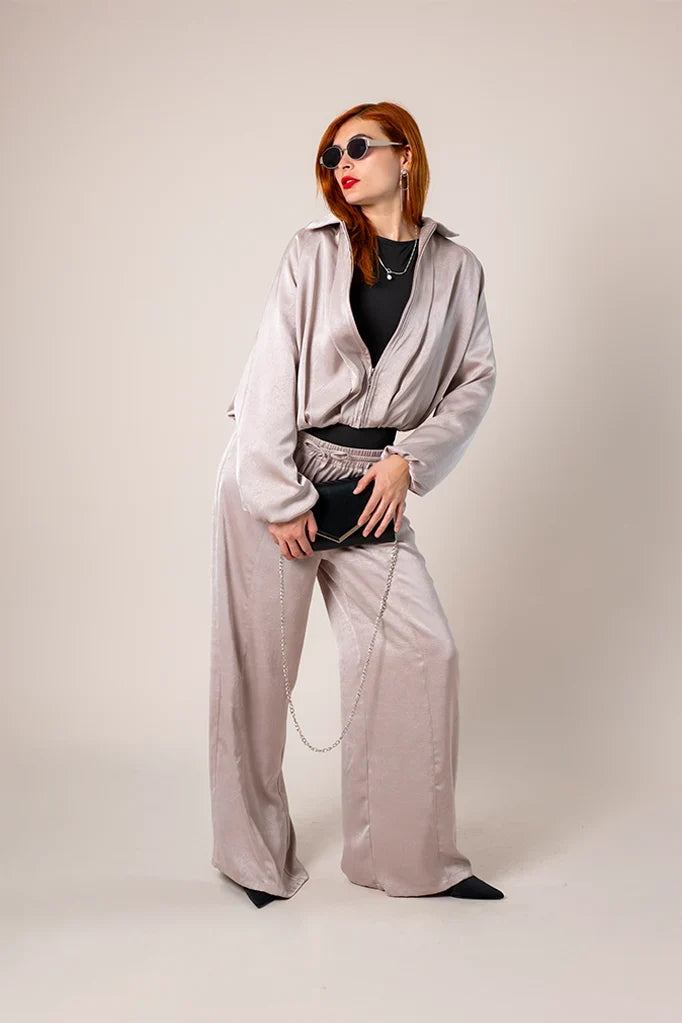 BH CHAQUETA BOMBER FLUIDA SATIN 8417.