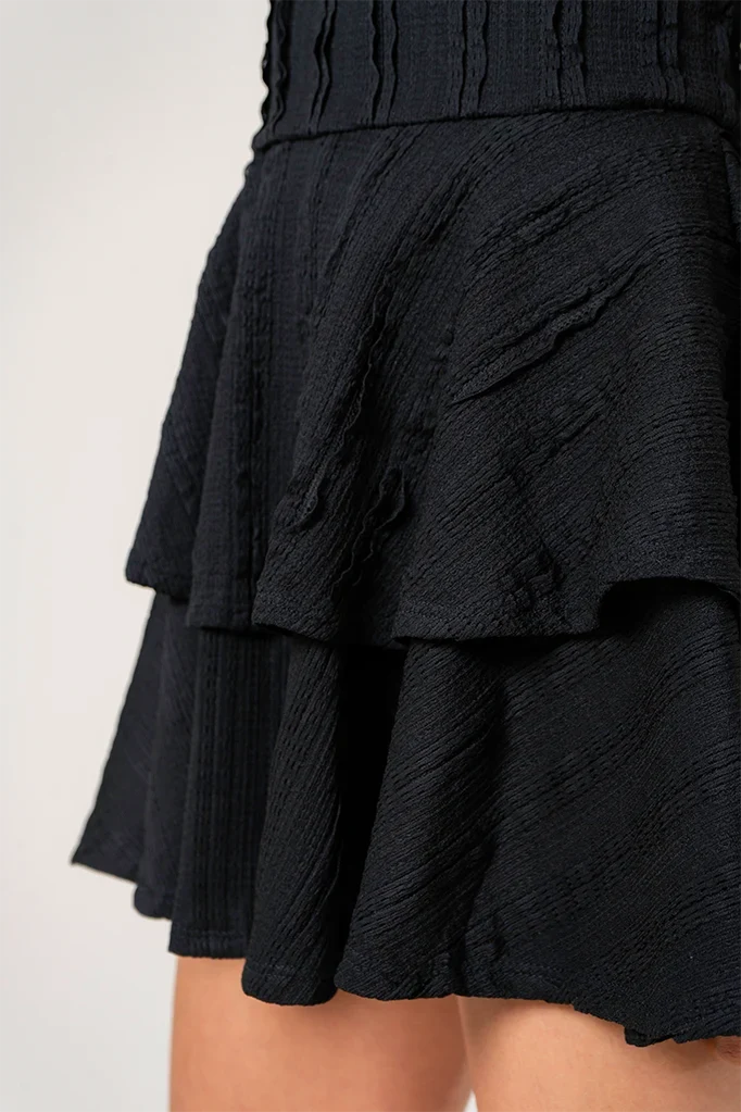 BH VESTIDO CORTO TEXTURA 8683.