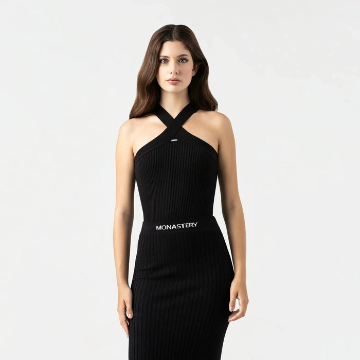 BLAIR KNITTED TOP WOMEN BLACK - Monastery | Tienda Oficial Colombia