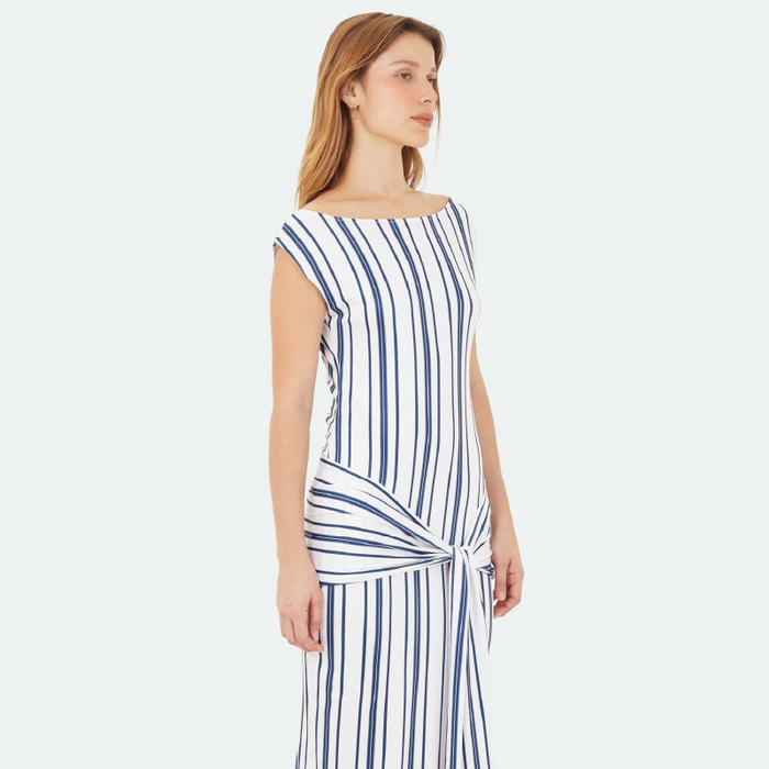 Blue Capri Long Dress