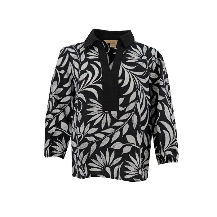 Blusa Hope & Harlow Mangas 3/4 Floral para Damas