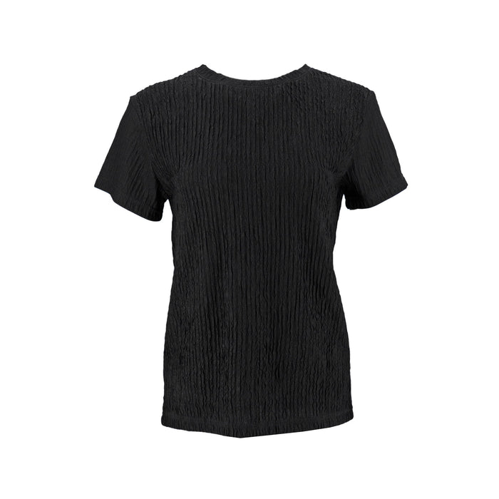 Blusa La La Muse Mangas Cortas Corrugado para Damas