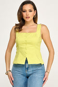 Blusa Milk & Honey sin Mangas Lisa para Damas