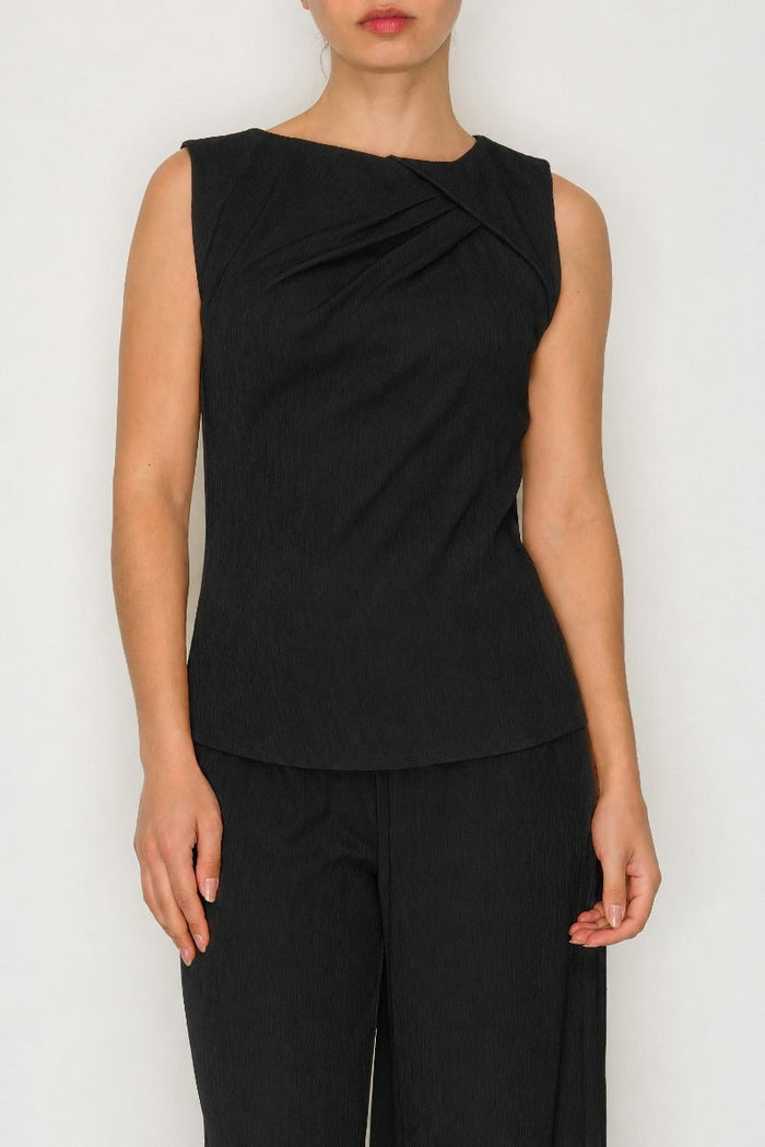 Blusa White Rhino sin Mangas Corrugado para Damas