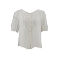 Blusa Zac & Rachel Mangas Cortas Lisa Encaje para Damas
