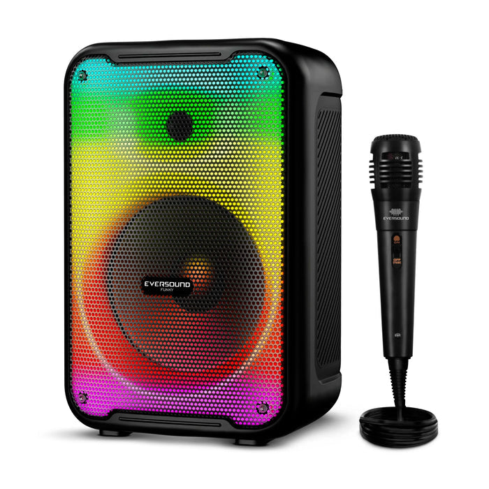 Bocina Bluetooth Portatil LED FUNKY 8” EV 3003