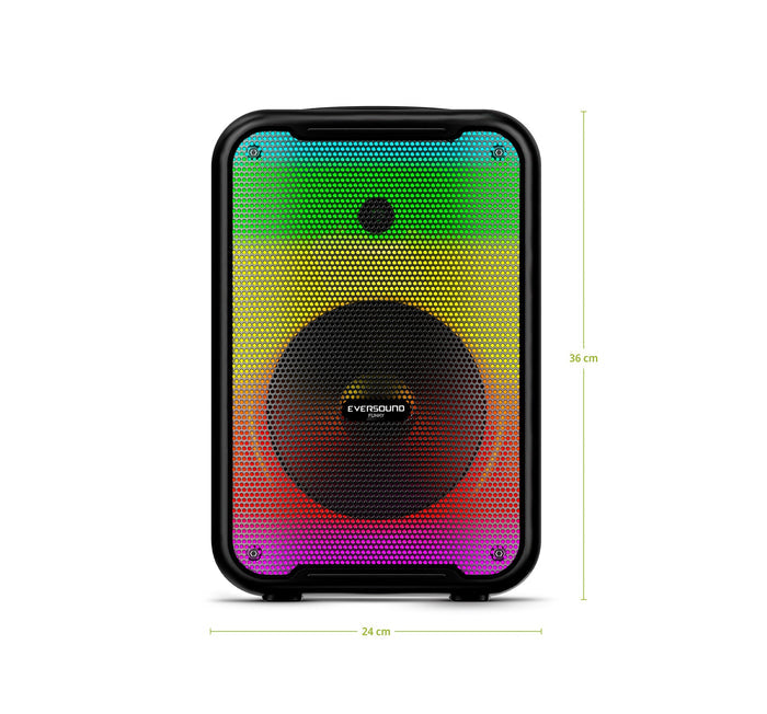 Bocina Bluetooth Portatil LED FUNKY 8” EV 3003