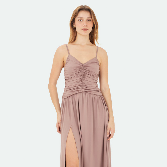 Brown Brisa Long Dress