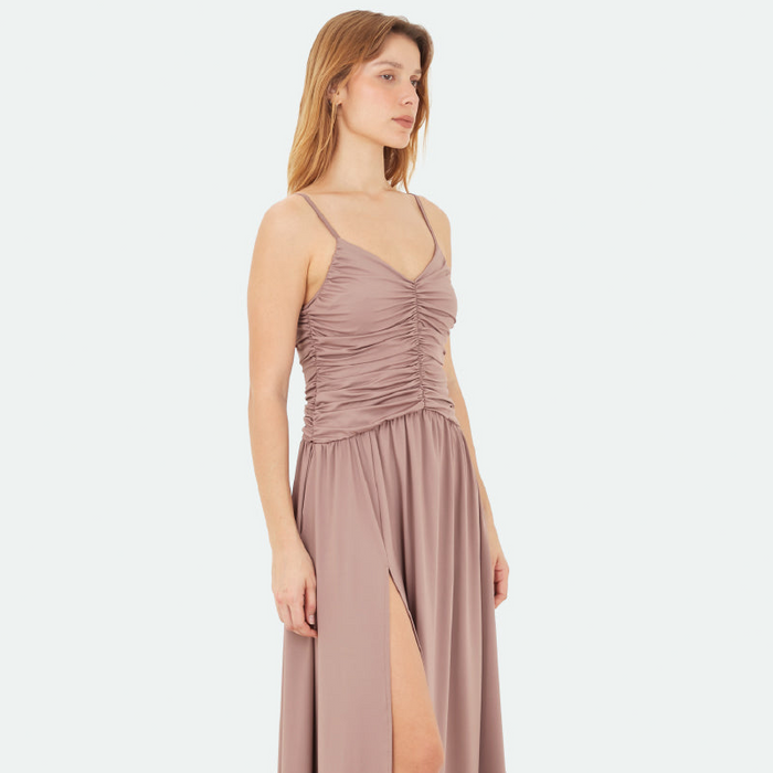 Brown Brisa Long Dress