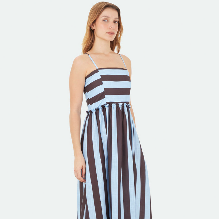 Brown Halo Long Dress