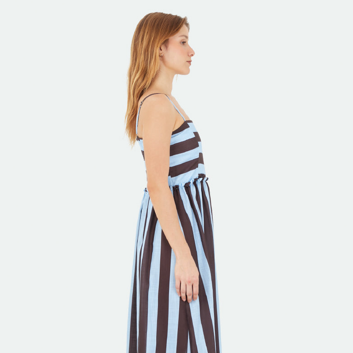 Brown Halo Long Dress