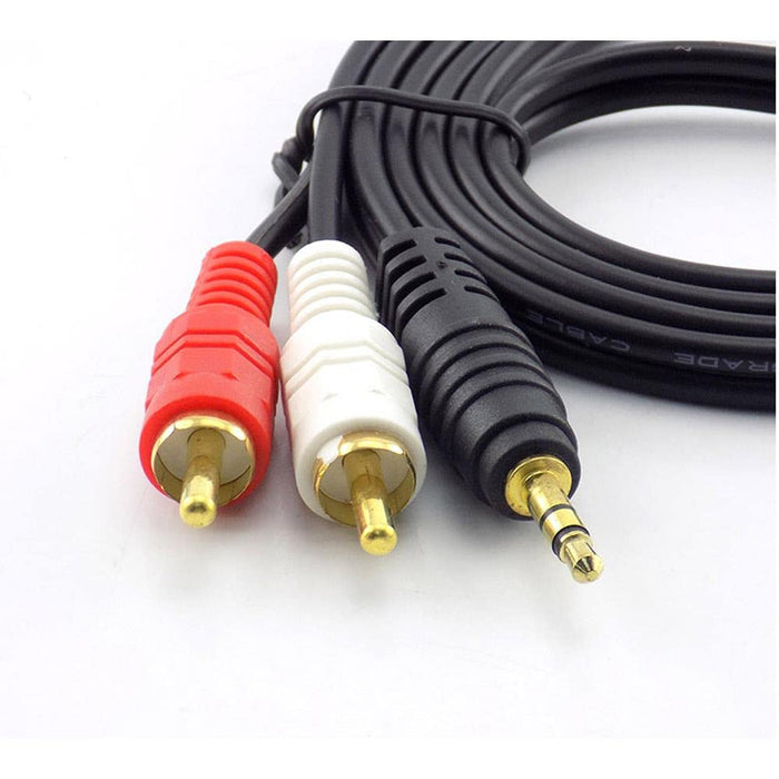 Cable Adaptador Estéreo Mini Jack 3.5 mm a 2 RCA