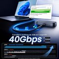 Cable Thunderbolt 4 USB C a USB C 2M 240W (40Gbps)