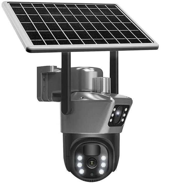 Camara De Seguridad Solar Exterior 4K Con Visión Nocturna (4G y Tarjeta Sim) (Desbloqueada)