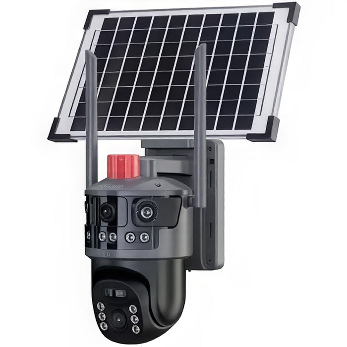 Camara De Seguridad Solar Exterior 4K Con Visión Nocturna (Wifi)
