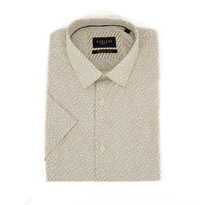 Camisa Fariani Mangas Cortas Estampada P/ Caballeros by Fariani