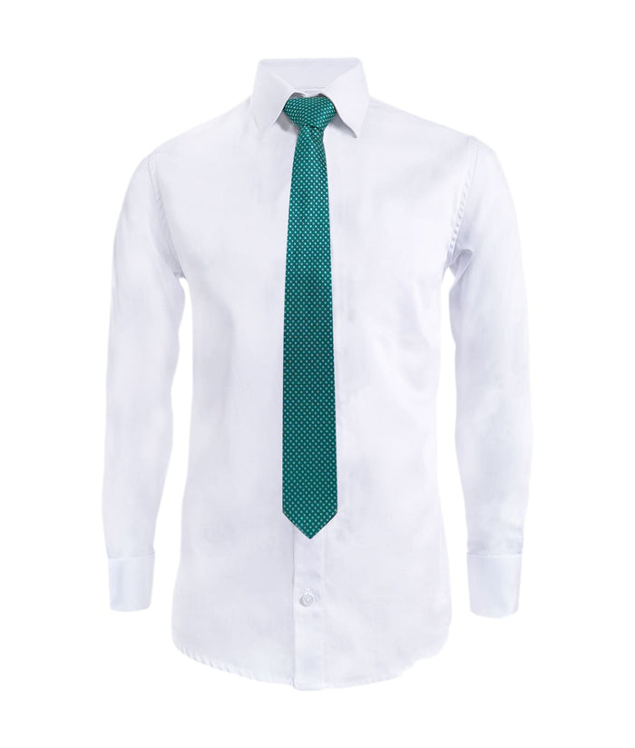 Camisa formal blanca sin bolsillo manga larga slim hombre XS a 10XL