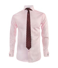 Camisa formal rosada puño para mancornas manga larga hombre XS a 10XL