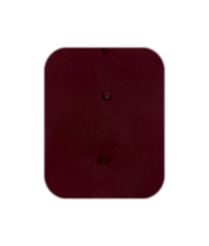 Camisa formal vino tinto para mancornas manga larga hombre XS a 10XL