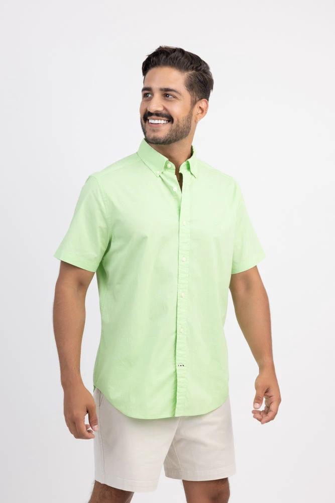 Camisa Nautica Mangas Cortas Lisa Para Caballeros by Nautica