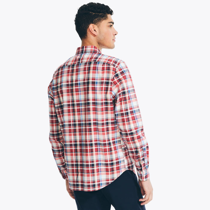 Camisa Nautica Mangas Largas Cuadros P/ Caballeros W36200-6GT by Nautica