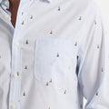 Camisa Nautica Mangas Largas Estampada Para Caballeros by Nautica