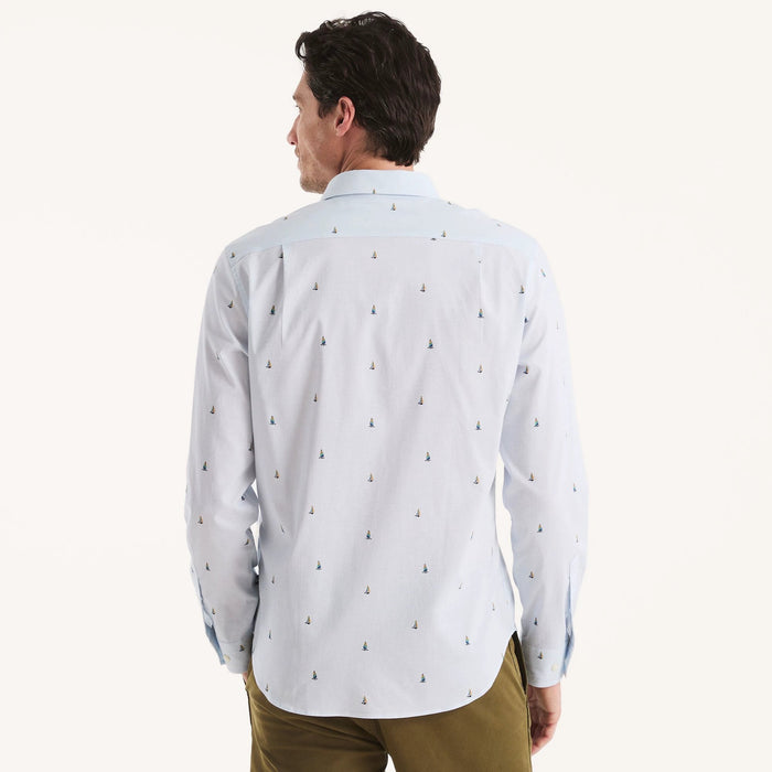 Camisa Nautica Mangas Largas Estampada Para Caballeros by Nautica