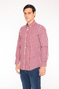 Camisa Oscar de La Renta Mangas Largas Cuadros para Caballeros