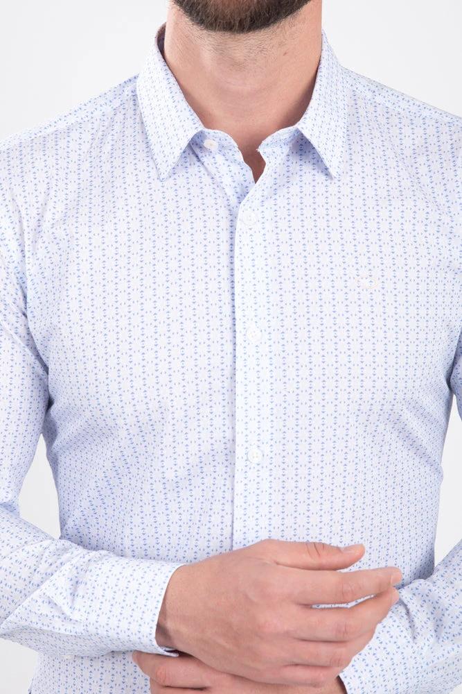 Camisa Oscar De La Renta Mangas Largas Estampada Para Caballeros by Oscar De La Renta