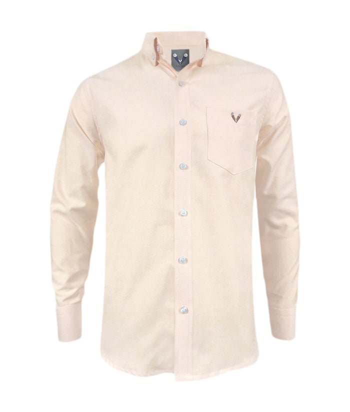 Camisa oxford curuba slim fit manga larga hombre XS a 10XL