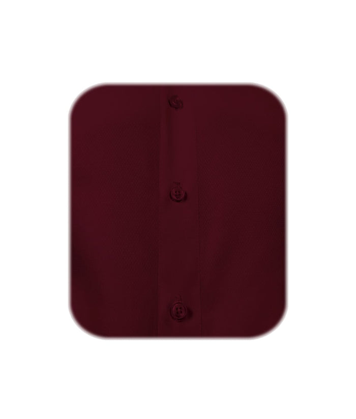 Camisa smoking vino tinto puño mancornas manga larga hombre XS a 10XL