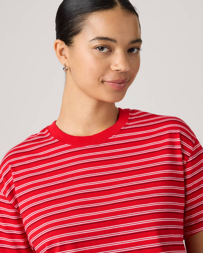 Camiseta Levis Mangas Cortas Rayas para Damas
