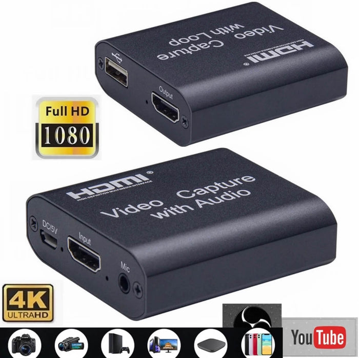 Capturadora de Video 4k 3.0 Mic