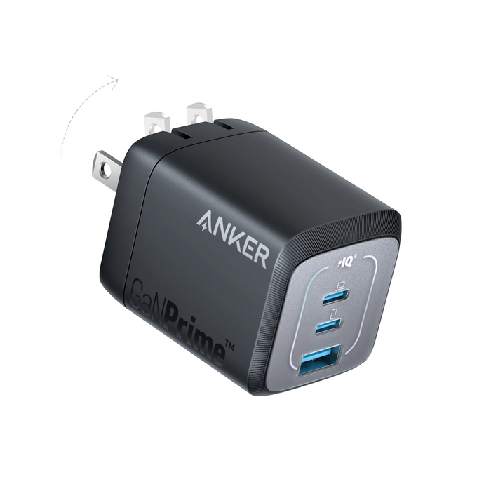 Cargador Anker Prime 67W GaN de Pared – Carga Rápida con 3 Puertos USB
