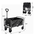 Carrito Plegable Portátil 100L 220lbs - Resistente, Compacto y Fácil de Transportar