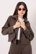CHAQUETA CUELLO ALTO SOFT B-F 8254.