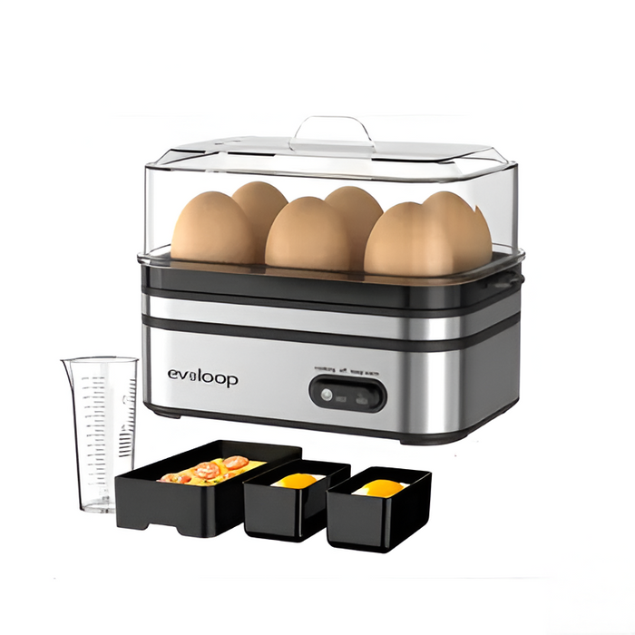 Cocedor De Huevos Eléctrico Evoloop 6 Huevos - Multifuncional y Compacto
