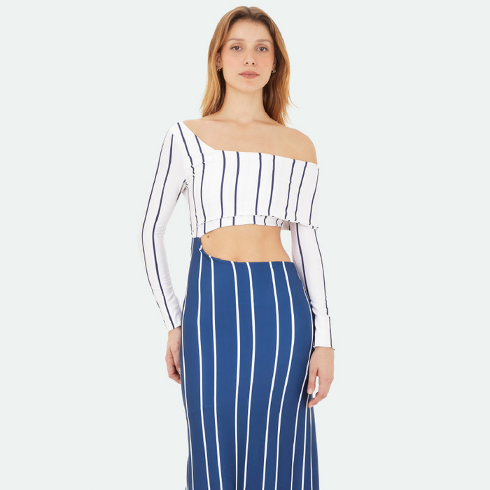 Dark Blue Lumi Long Dress
