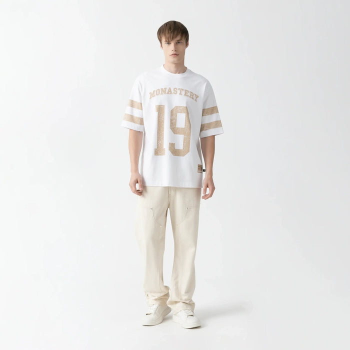 DAVEN T - SHIRT OVERSIZED MEN WHITE - Monastery | Tienda Oficial Colombia