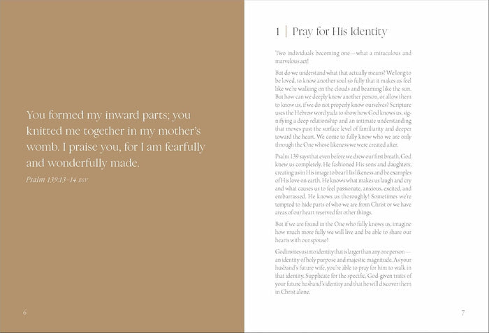 Dear Future Husband Prayer Journal: A Journaling Devotional for Christian Women Who Are Single, Dating, or Engaged to Prepare for Their Future Marriage