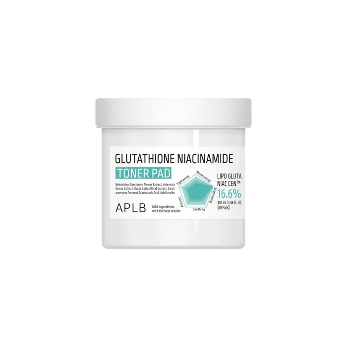 Discos de Tónico Iluminadores APLB Glutathione Niacinamide Toner Pad 100 piezas