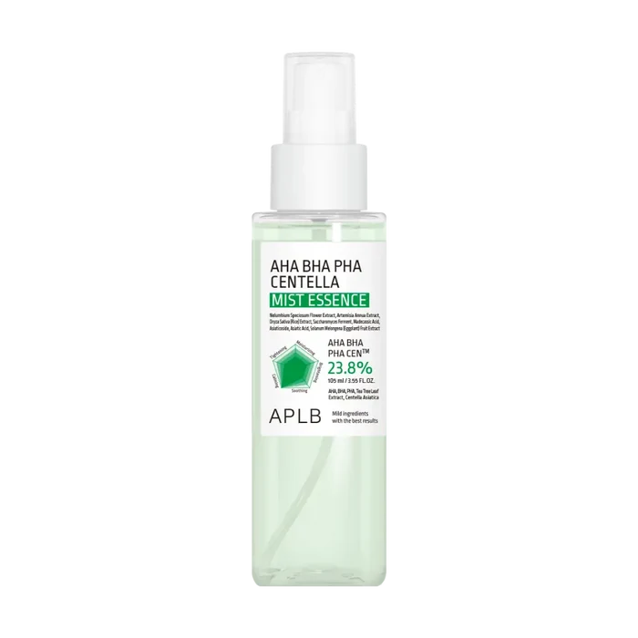 Esencia en Bruma Exfoliante Calmante APLB AHA BHA PHA Centella Mist Essence 105ml