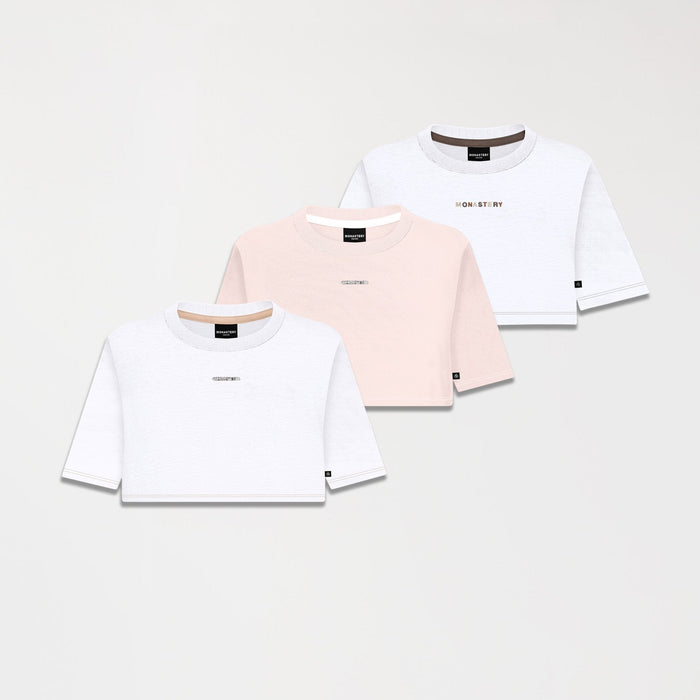 ESSENTIALS SET CROP TOP WOMEN MED - SAVANNA - Monastery | Tienda Oficial Colombia